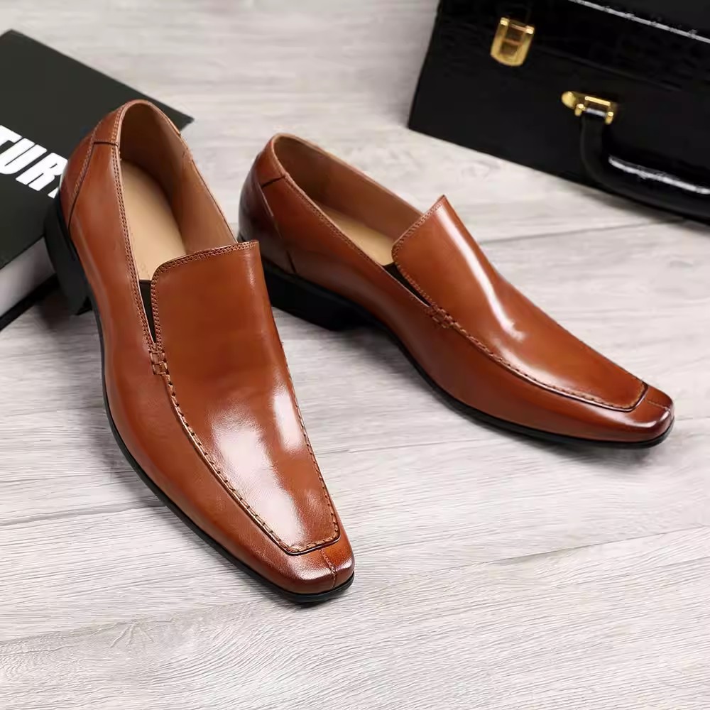 Men'S Formal Style - Spitz zulaufende Lederschuhe im japanischen Stil,