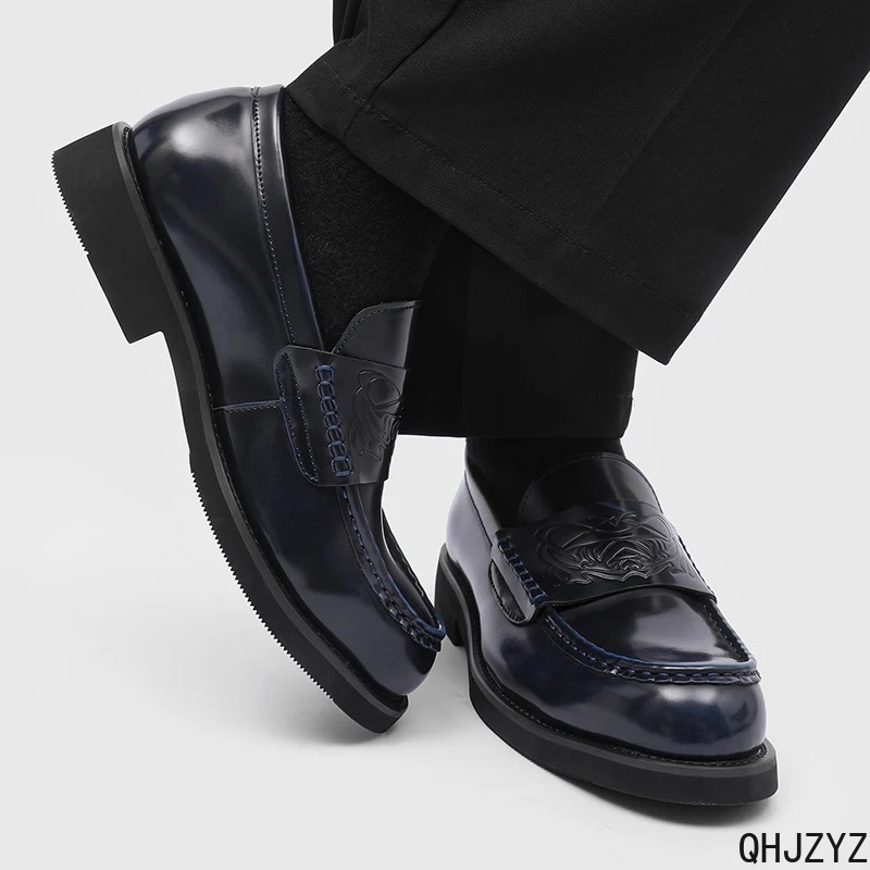 Men Formal Wear Office - Leder-Loafer für Herren, Premium-Qualität, rutschfest, atmungsaktiv,