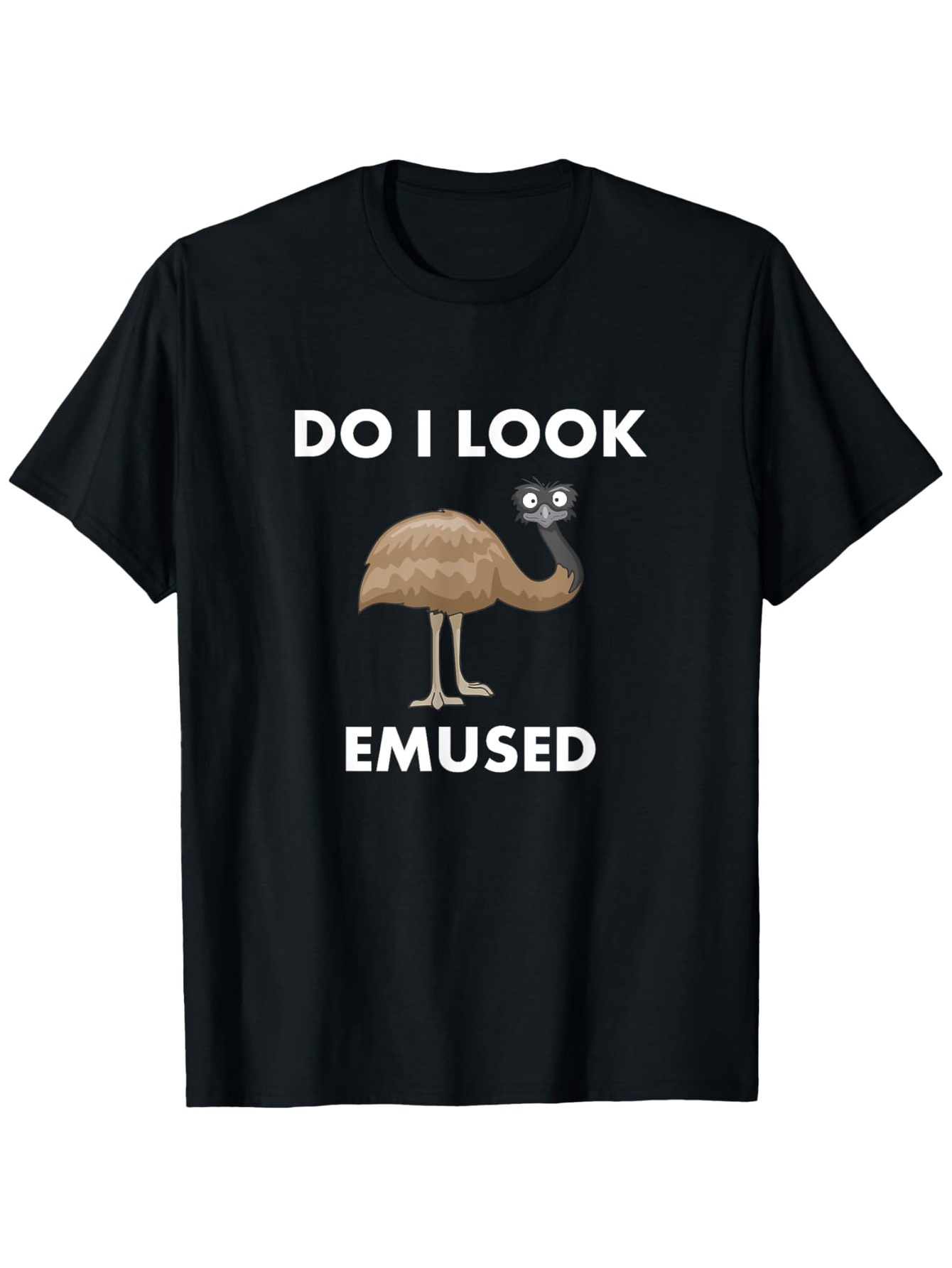 Mens Formal Look - 2026 Lustiges Straußen-Wortspiel-T-Shirt - „Sieht das