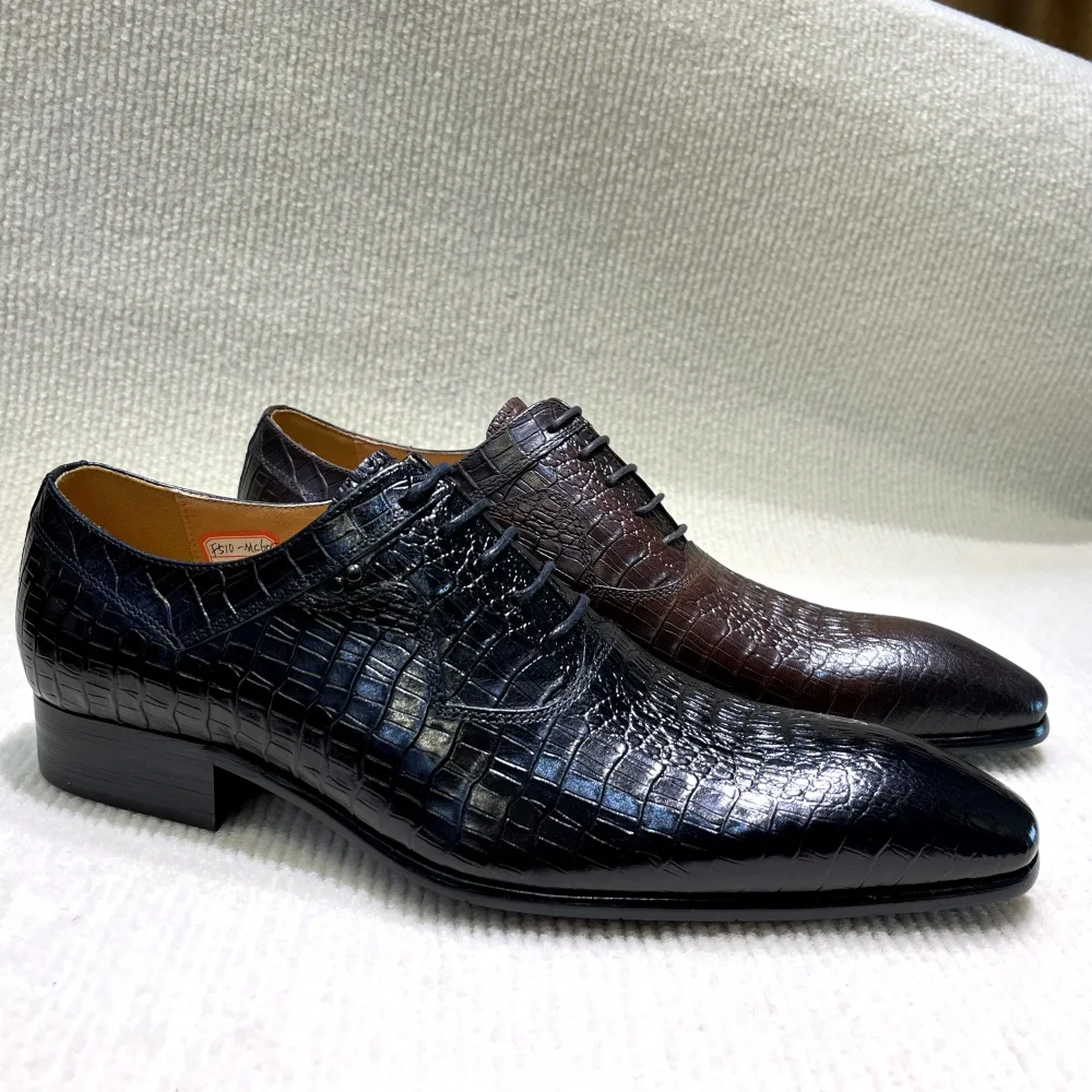 Italienische Luxus-Herren-Oxfo – Men Formal Wear Office Bewertung und Preis