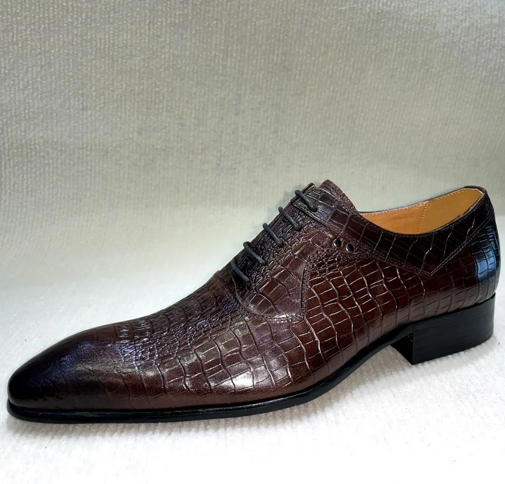 Italienische Luxus-Herren-Oxfo – Men Formal Wear Office Bewertung und Preis