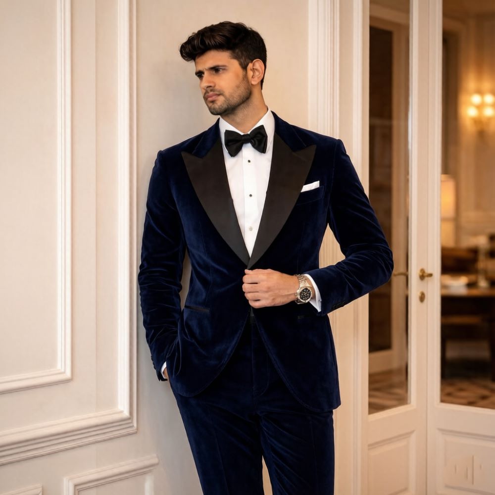 Samtanzüge für Herren Slim Fit – Men Formal Wear Fashion Bewertung und Preis