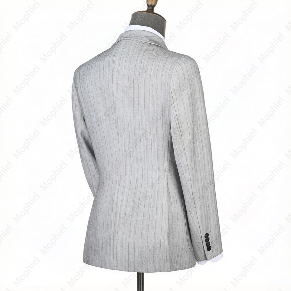 Mophiel Hellgrauer Herrenanzug – Men Formal Wear Office Bewertung und Preis