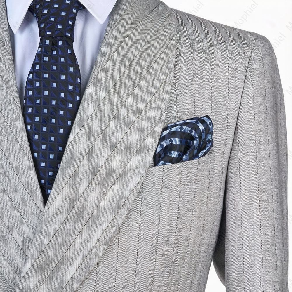 Mophiel Hellgrauer Herrenanzug – Men Formal Wear Office Bewertung und Preis