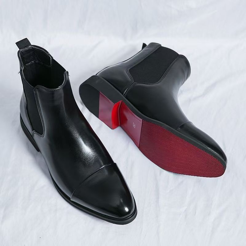 Klassische rote Chelsea-Stiefe – Men'S Formal Style Bewertung und Preis