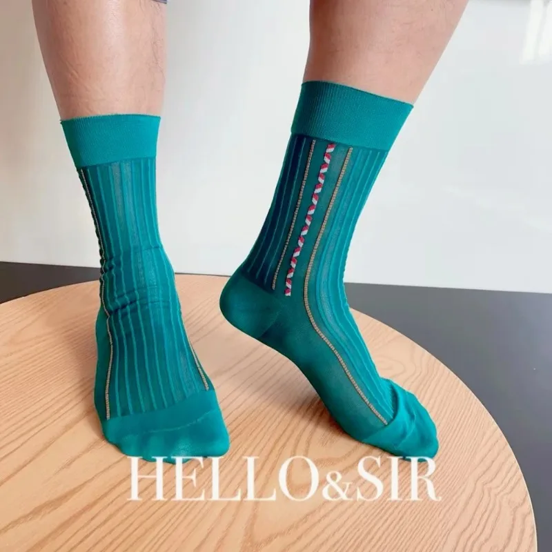 Türkisfarbene Herrensocken, br – Men Formal Wear Brands Bewertung und Preis