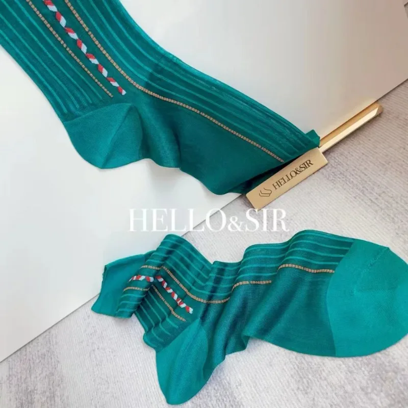 Türkisfarbene Herrensocken, br – Men Formal Wear Brands Bewertung und Preis