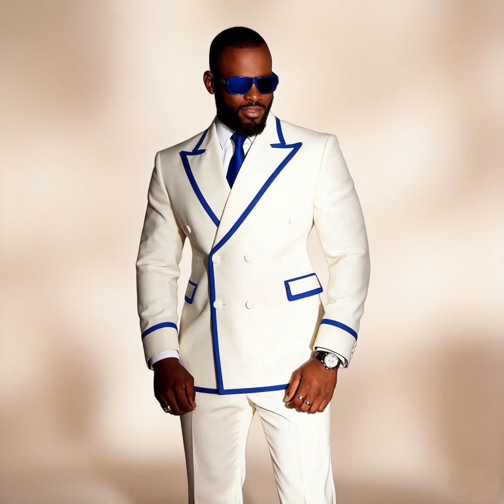 Weiße zweireihige Herrenanzüge – Mens Formal Look Bewertung und Preis