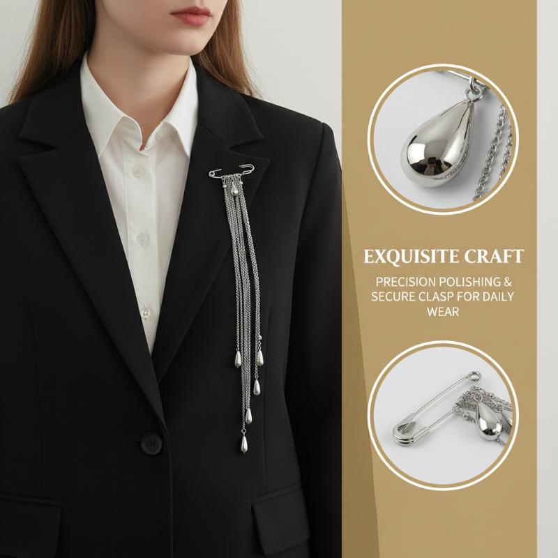 Elegante Wassertropfen-Quasten – Mens Formal Look Bewertung und Preis