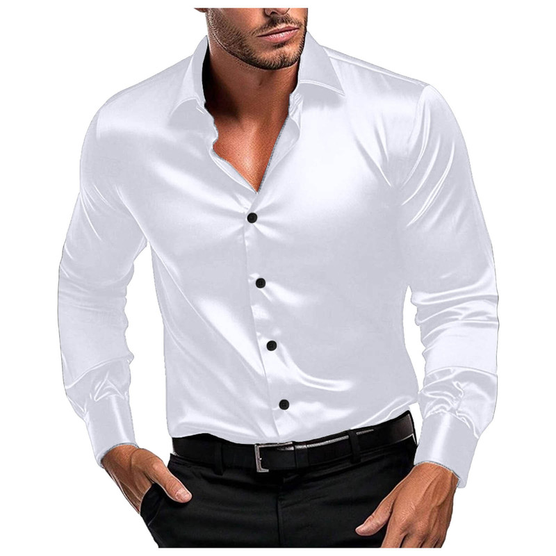 Herren Glänzendes Satin-Langar – Mens Formal Look Bewertung und Preis