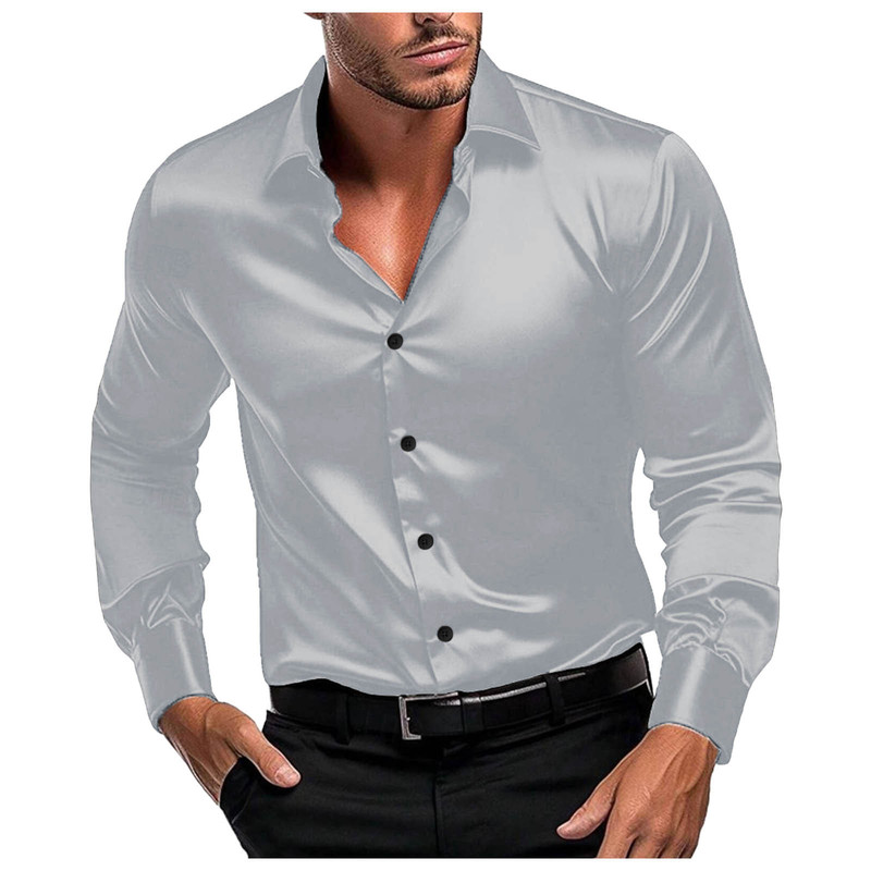 Herren Glänzendes Satin-Langar – Mens Formal Look Bewertung und Preis