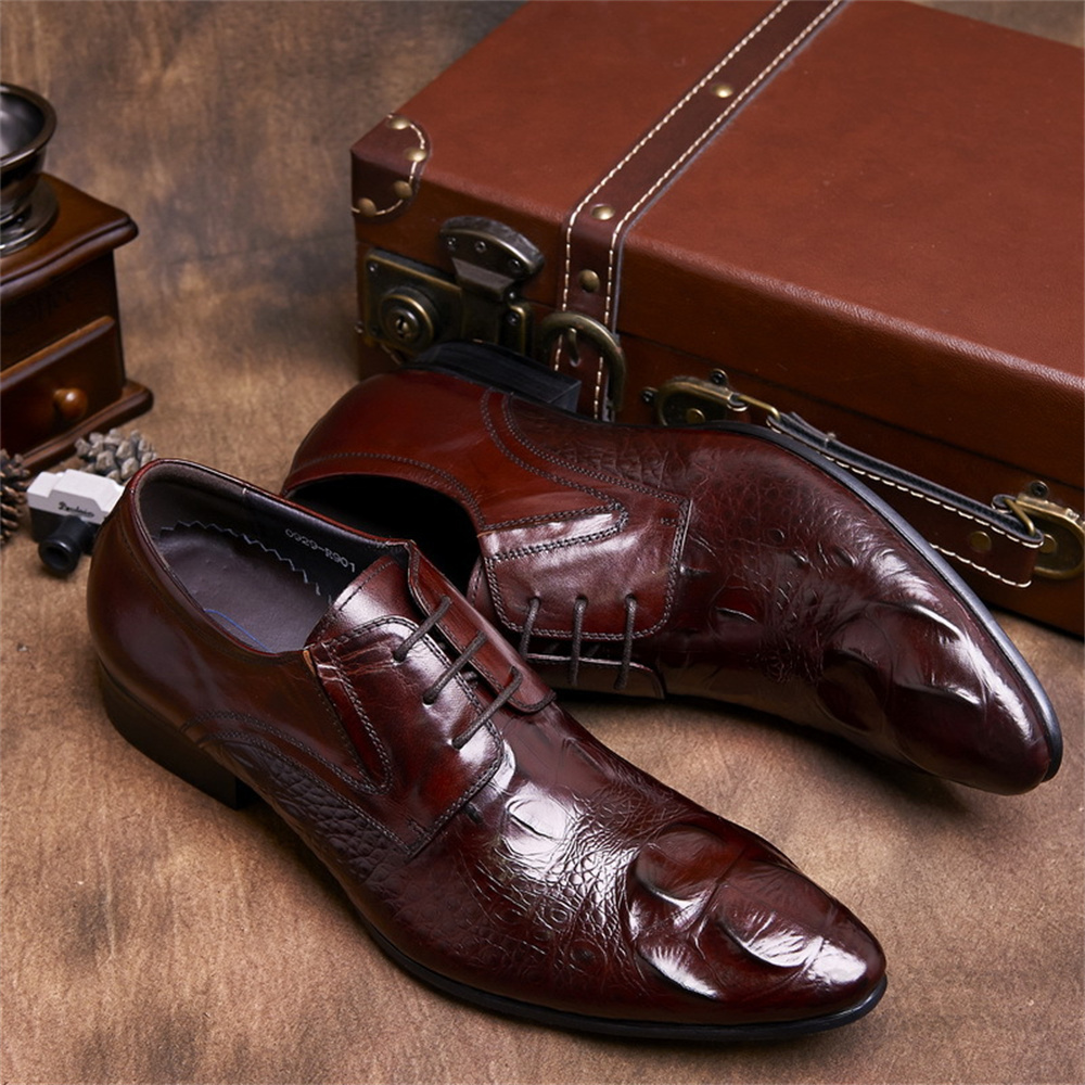 Rindsleder geprägtes Krokodilm – Men'S Formal Style Bewertung und Preis