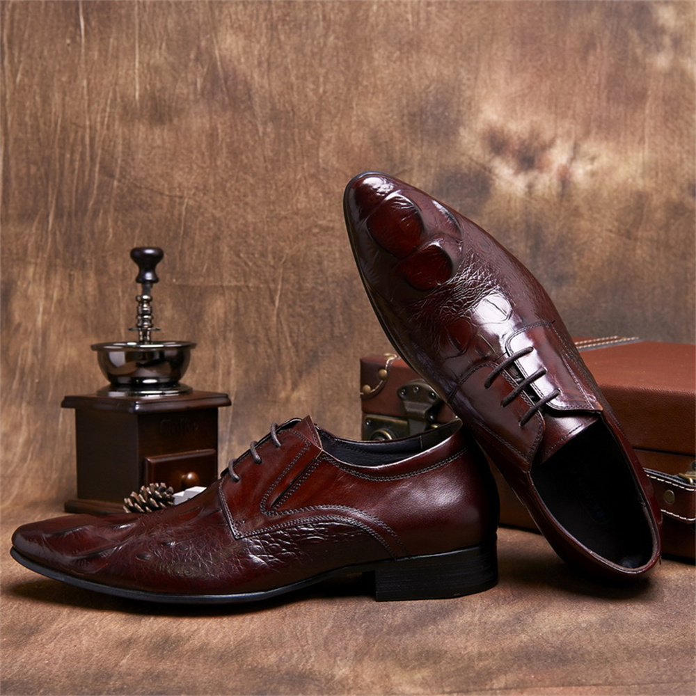 Rindsleder geprägtes Krokodilm – Men'S Formal Style Bewertung und Preis