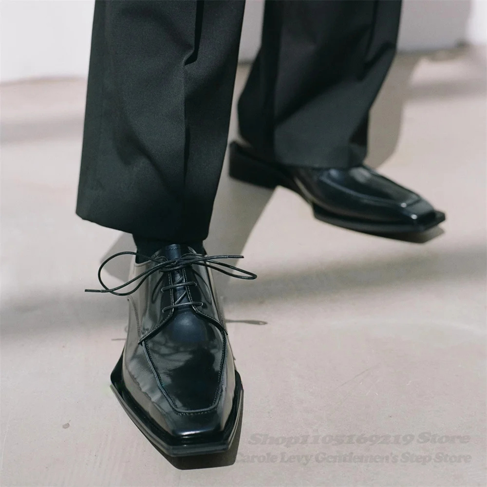 Schwarzes Lackleder für Herren – Men'S Formal Style Bewertung und Preis
