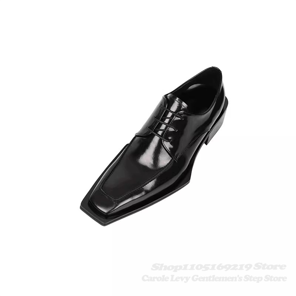 Schwarzes Lackleder für Herren – Men'S Formal Style Bewertung und Preis